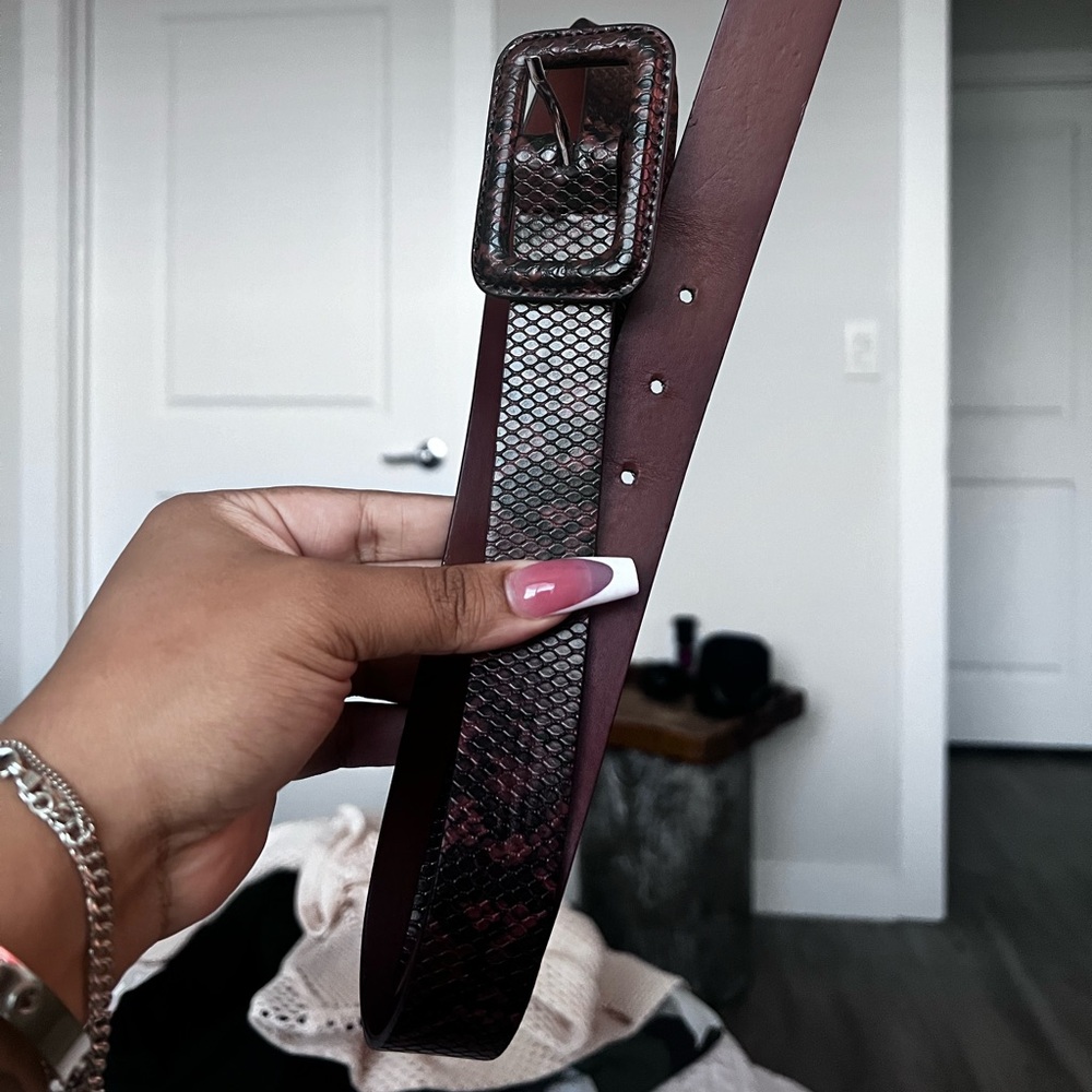 Large Snakeskin Belt